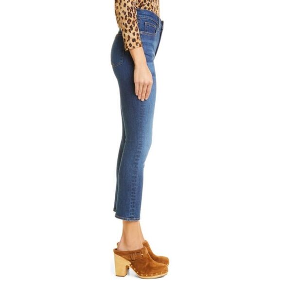 NWT VERONICA BEARD Carly High Waist Kick Flare Jeans 23 Bright Blue - Picture 3 of 10